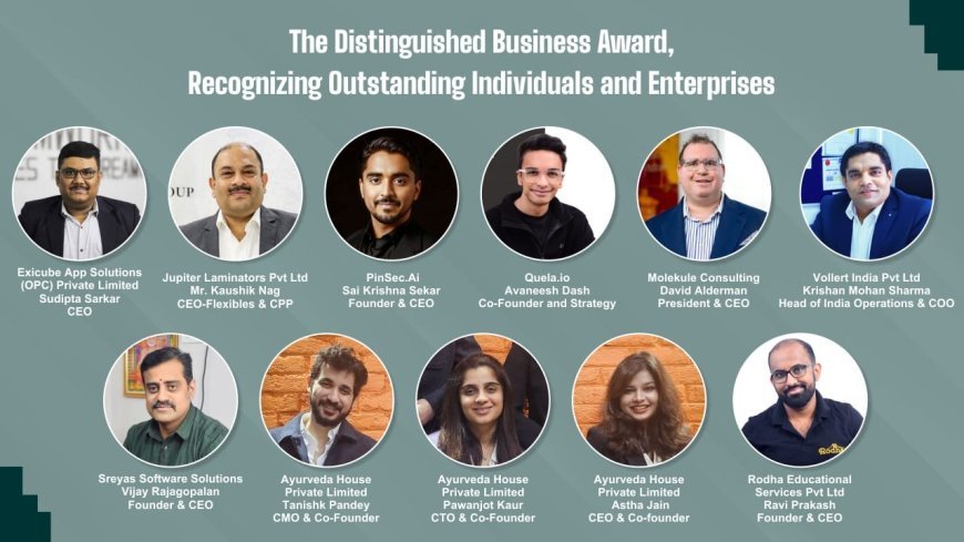 The Distinguished Business Award Recognizing Outstanding Individuals and Enterprises