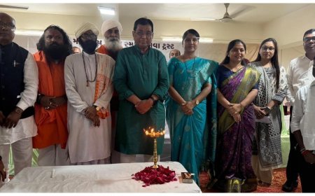 Grand Centenary Commemoration Held in Honour of Late Shri Palabhai Narayandas Parmar, Who Brought Electricity to Mokasan Village in Kadi